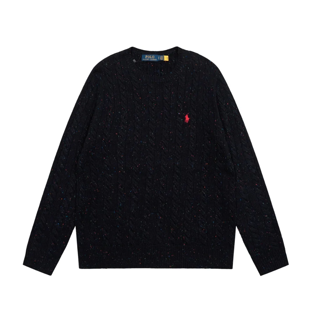 P220 Top quality" Style number: DS028# [Ralph Lauren wool blended pony embroidered logo twist knitted sweater] ✅Ralph Lauren gradient multi-color dot versatile couple's knitted round neck pullover sweater ✅15% merino cotton wool 85% wool blend Customized laser buttons Clean and clear texture ✅ZP quality 1:1 version Scan the code to enter the GF website Counter quality ✅Detailed quality The only one in Guangzhou Imported quality wool, focusing on high-end, cost-effective, good quality needless to say. ✅The version is restored to the original order. The maximum size can be worn up to 180 pounds. Loose, comfortable and stress-free. ✅The upper body is simple and easy to match. A must-have for ootd. Good-looking clothes are never picky. A must-have in couples' wardrobes. Size: S-L. Color: Navy blue, light blue, off-white, gray, Christmas red.